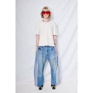 Jungmaven Cropped Silverlake Tee White Size XS NWT MSRP: $55